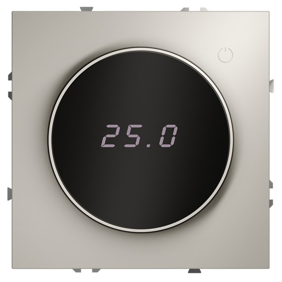 Терморегулятор электронный VOLTUM S70 с индикацией и датчиком, для теплого пола, (кашемир)