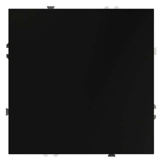 Заглушка VOLTUM S70 с суппортом, (черный матовый)