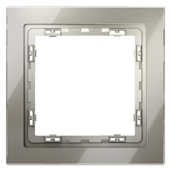 Рамка стеклянная VOLTUM S70 на 1 пост, (шелк, стекло), изображение 3