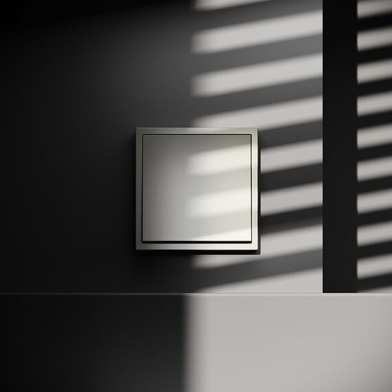 Выключатель встраиваемый VOLTUM S70 одноклавишный 10А, (шелк), изображение 4