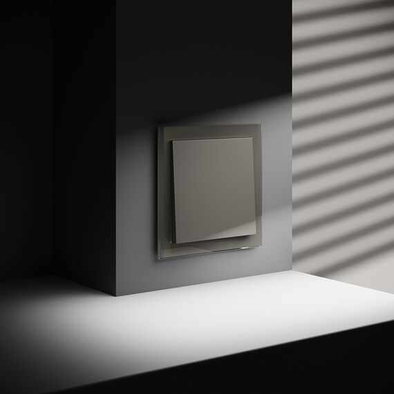 Проходной переключатель встраиваемый VOLTUM S70 одноклавишный 10А, (шелк), изображение 5