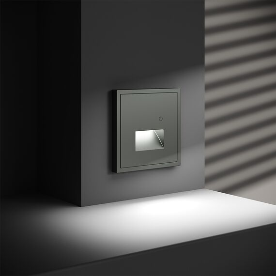 Подсветка светодиодная встраиваемая VOLTUM S70 с датчиком, (титан), изображение 3