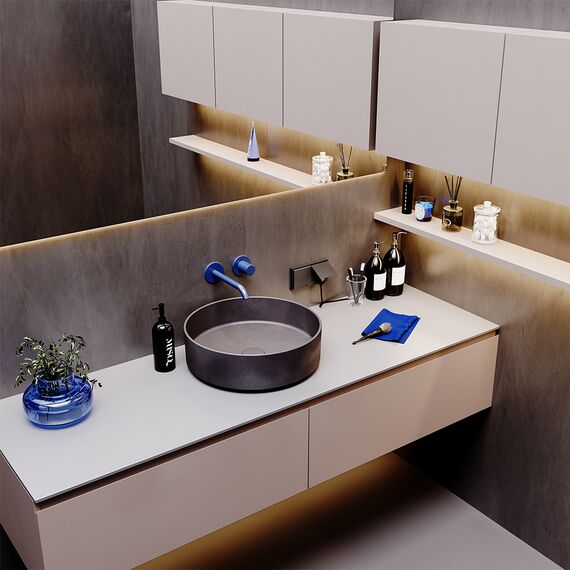 Розетка встраиваемая VOLTUM S70 с заземлением, защитными шторками и крышкой 16А, (титан), изображение 5