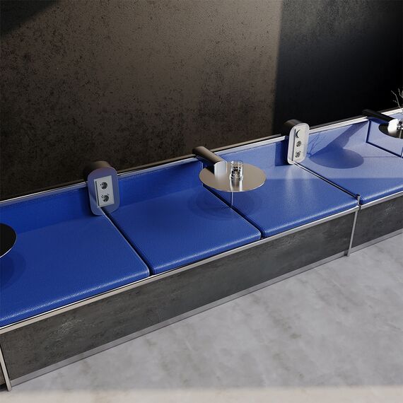 Рамка стеклянная VOLTUM S70 на 3 поста, (сталь, стекло), изображение 4