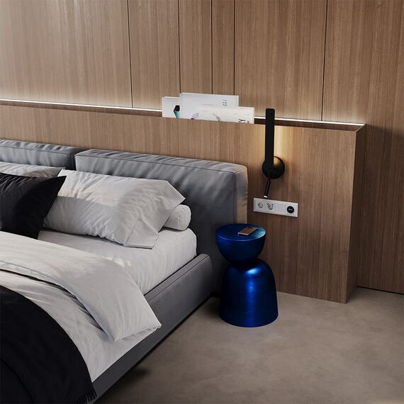 Рамка стеклянная VOLTUM S70 на 4 поста, (белый,матовый,стекло), изображение 3