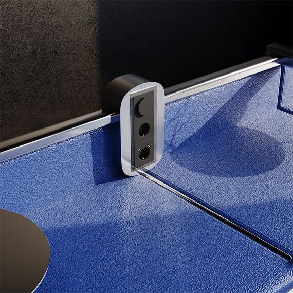 Рамка стеклянная VOLTUM S70 на 3 поста, (черный,стекло), изображение 3