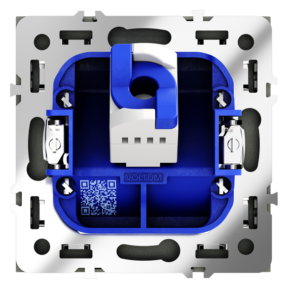 Розетка компьютерная встраиваемая VOLTUM S70 RJ45 кат.6, (титан), изображение 3