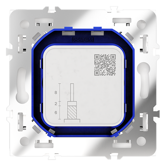 Розетка телевизионная встраиваемая VOLTUM S70 оконечная TV+SAT, (кашемир), изображение 3