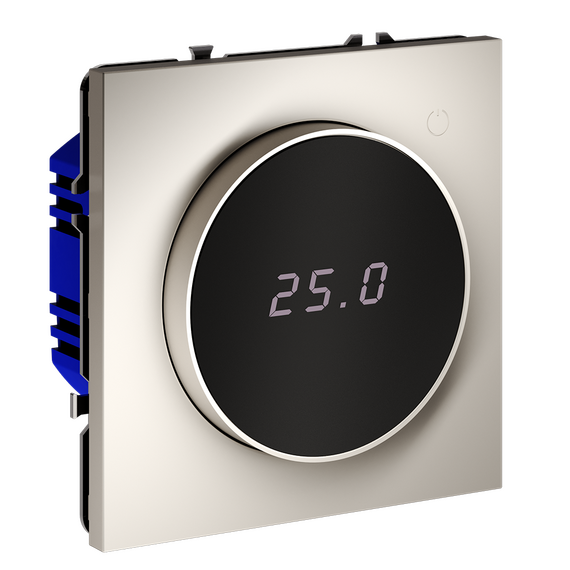 Терморегулятор электронный VOLTUM S70 с индикацией и датчиком, для теплого пола, (кашемир), изображение 2