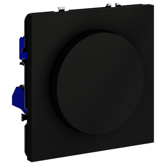 Светорегулятор встраиваемый VOLTUM S70 поворотно-нажимной 600 Вт, (черный матовый), изображение 2