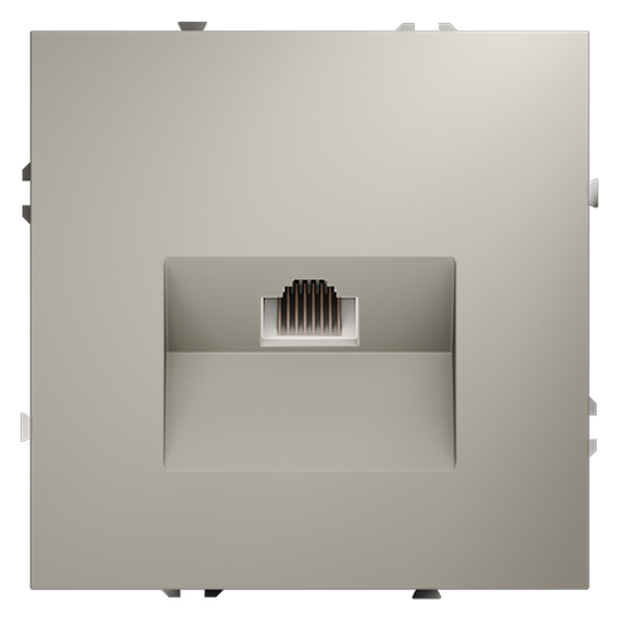 Розетка компьютерная встраиваемая VOLTUM S70 RJ45 кат.6, (кашемир)