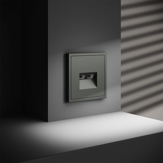 Розетка компьютерная встраиваемая VOLTUM S70 двойная RJ45+RJ45 кат.6, (титан), изображение 6