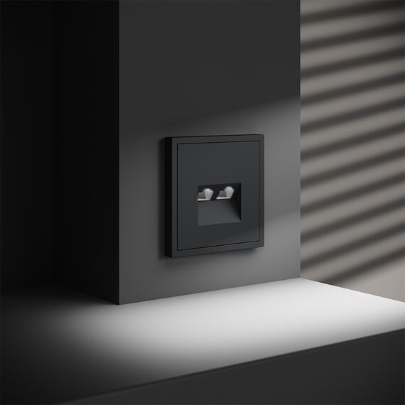 Розетка компьютерная встраиваемая VOLTUM S70 двойная RJ45+RJ45 кат.6, (графит), изображение 6