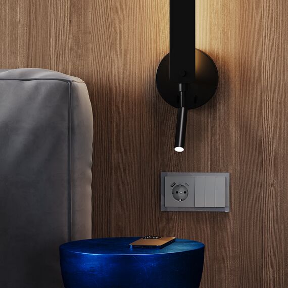 Выключатель встраиваемый VOLTUM S70 трехклавишный 10А, (сталь), изображение 6