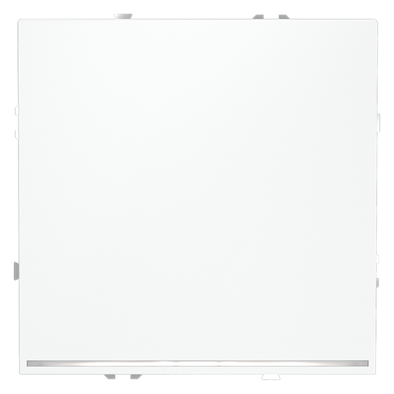 Выключатель встраиваемый VOLTUM S70 одноклавишный с подсветкой 10А, (белый матовый)