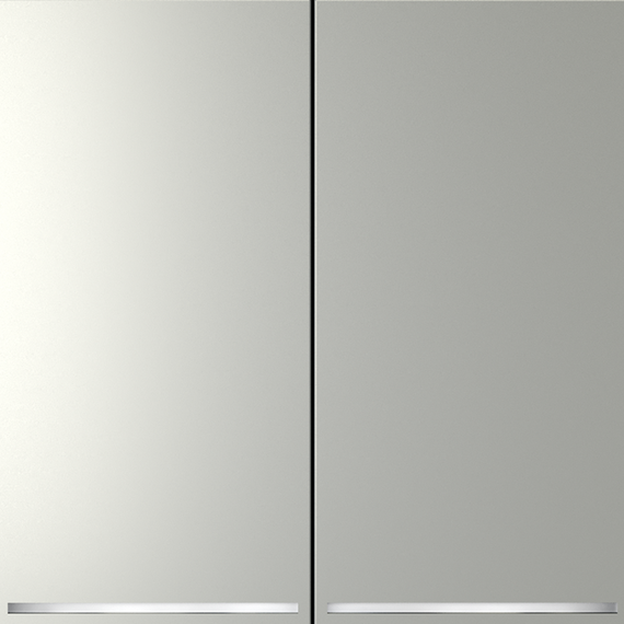 Выключатель встраиваемый VOLTUM S70 двухклавишный с подсветкой 10А, (сталь), изображение 8