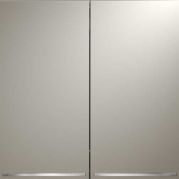 Проходной переключатель встраиваемый VOLTUM S70 двухклавишный с подсветкой 10А, (кашемир), изображение 5