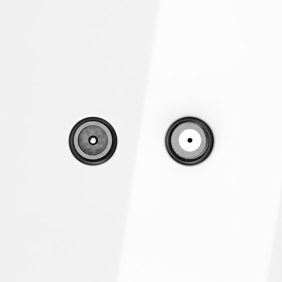 Розетка телевизионная встраиваемая VOLTUM S70 оконечная TV+SAT, (белый глянцевый), изображение 7