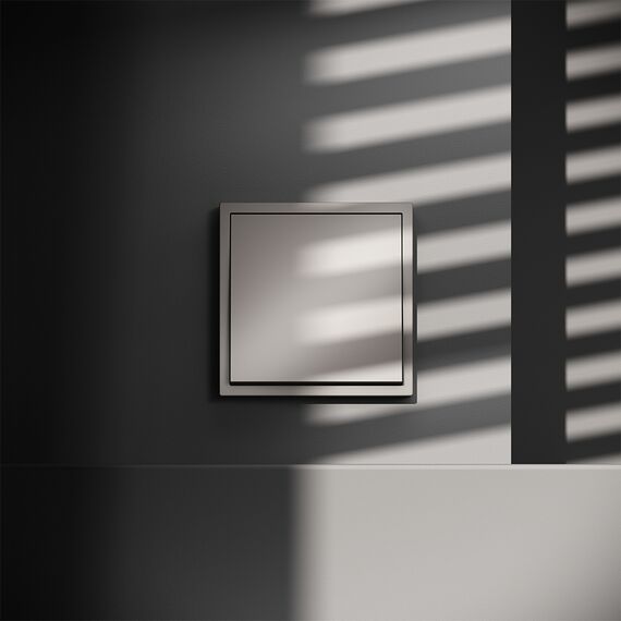 Выключатель с самовозвратом встраиваемый VOLTUM S70 одноклавишный 10А, (кашемир), изображение 4