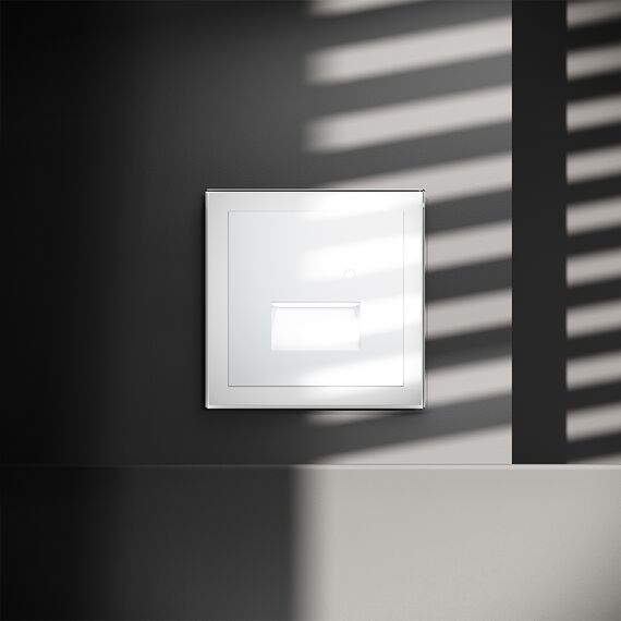 Подсветка светодиодная встраиваемая VOLTUM S70 с датчиком, (белый глянцевый), изображение 6