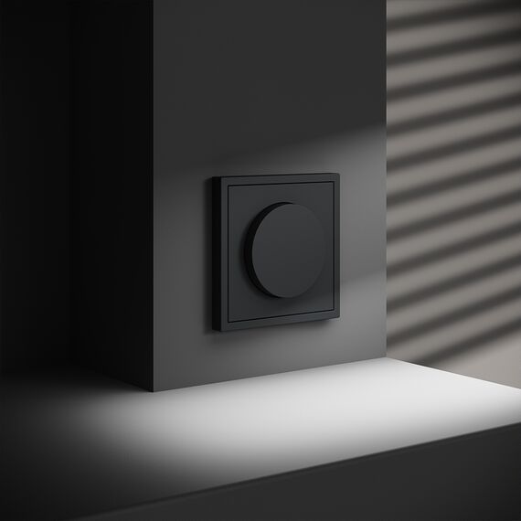 Светорегулятор встраиваемый VOLTUM S70 поворотно-нажимной 600 Вт, (графит), изображение 4