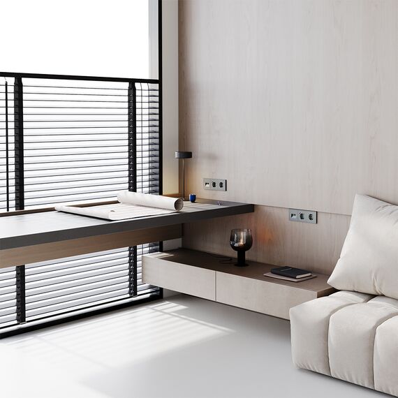 Розетка компьютерная встраиваемая VOLTUM S70 двойная RJ45+RJ45 кат.6, (титан), изображение 5