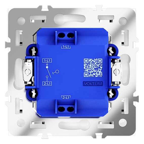 Выключатель встраиваемый VOLTUM S70 одноклавишный 10А, (кашемир), изображение 3
