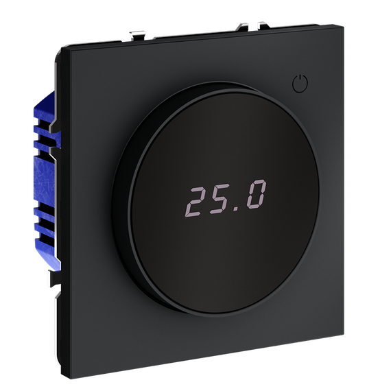 Терморегулятор электронный VOLTUM S70 с индикацией и датчиком, для теплого пола, (графит), изображение 2