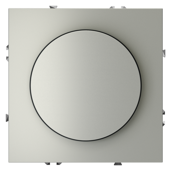 Светорегулятор встраиваемый VOLTUM S70 поворотно-нажимной 600 Вт, (сталь)