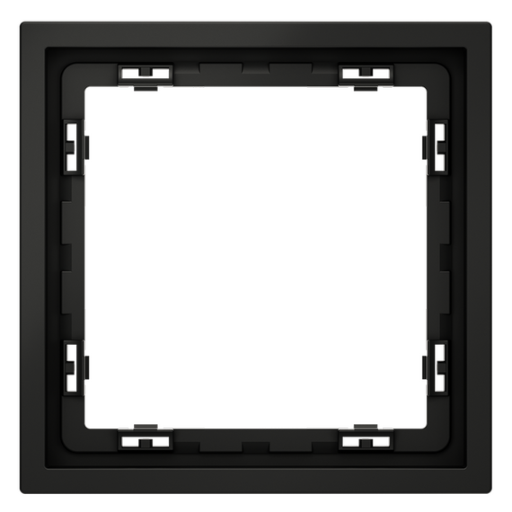 Рамка пластиковая VOLTUM S70 на 1 пост, (черный матовый)