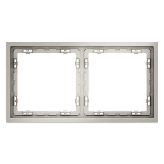 Рамка пластиковая VOLTUM S70 на 2 поста, (кашемир)