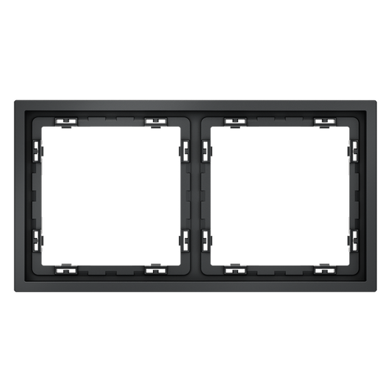 Рамка пластиковая VOLTUM S70 на 2 поста, (графит)