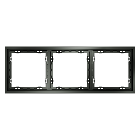 Рамка пластиковая VOLTUM S70 на 3 поста, (титан)