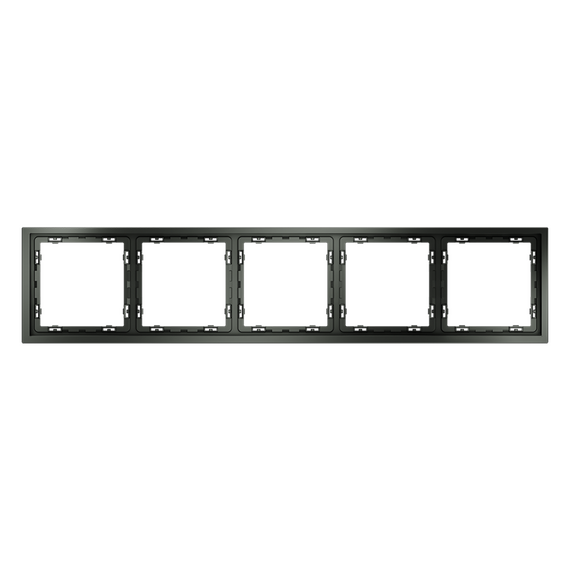 Рамка пластиковая VOLTUM S70 на 5 постов, (титан)