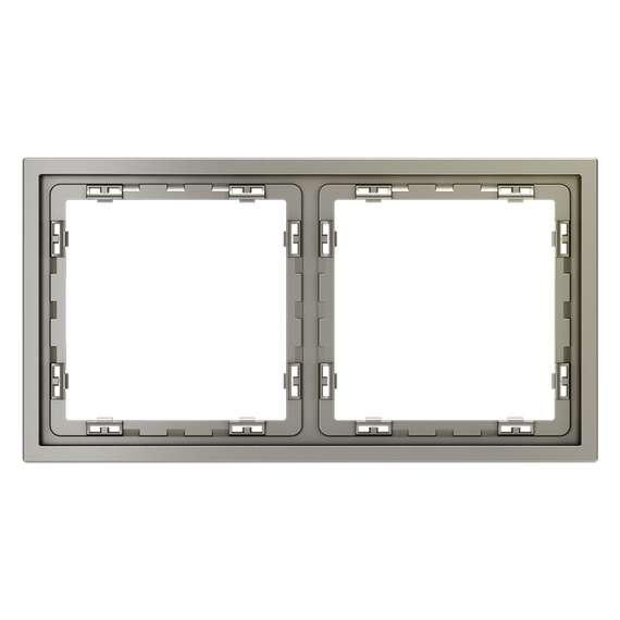 Рамка пластиковая VOLTUM S70 на 2 поста, (шелк), изображение 5