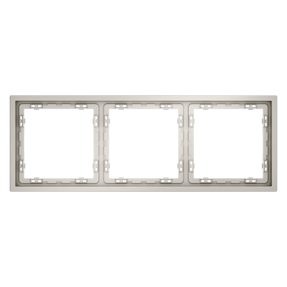 Рамка пластиковая VOLTUM S70 на 3 поста, (кашемир), изображение 5