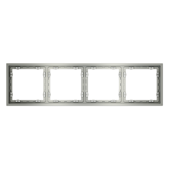 Рамка пластиковая VOLTUM S70 на 4 поста, (сталь), изображение 5