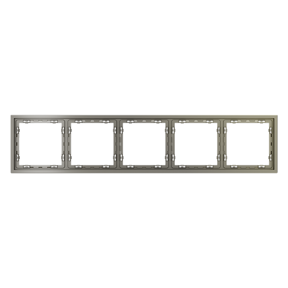Рамка пластиковая VOLTUM S70 на 5 постов, (шелк), изображение 5