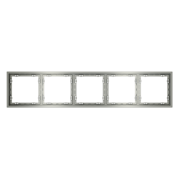 Рамка пластиковая VOLTUM S70 на 5 постов, (сталь), изображение 5
