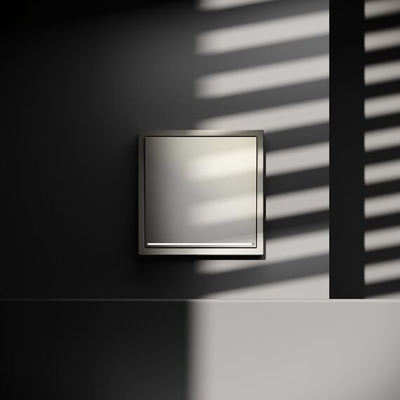 Выключатель встраиваемый VOLTUM S70 одноклавишный с подсветкой 10А, (шелк), изображение 4