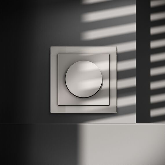 Светорегулятор встраиваемый VOLTUM S70 поворотно-нажимной 600 Вт, (кашемир), изображение 3