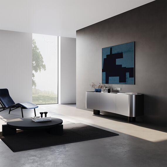 Рамка пластиковая VOLTUM S70 на 5 постов, (титан), изображение 4