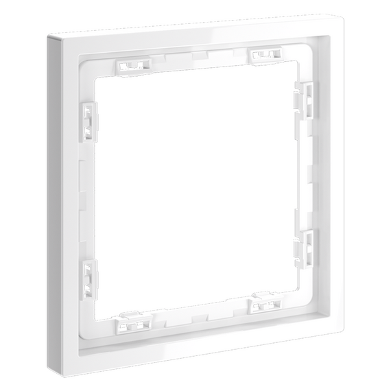 Рамка пластиковая VOLTUM S70 на 1 пост, (белый глянцевый), изображение 2