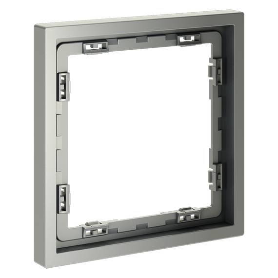 Рамка пластиковая VOLTUM S70 на 1 пост, (сталь), изображение 2