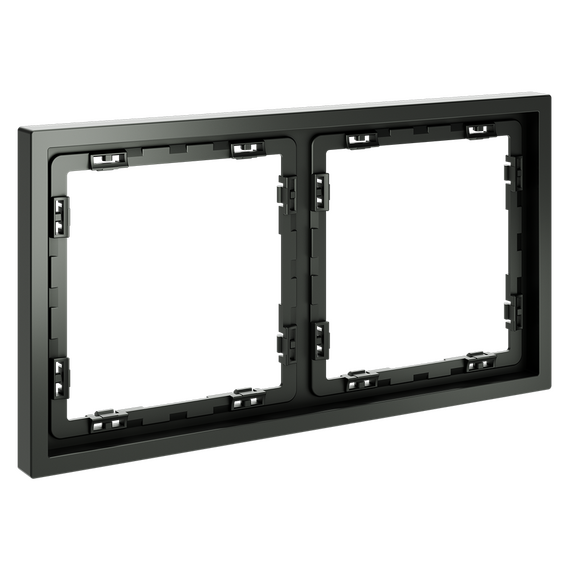 Рамка пластиковая VOLTUM S70 на 2 поста, (титан), изображение 2