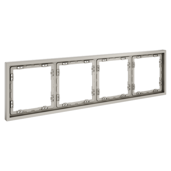 Рамка пластиковая VOLTUM S70 на 4 поста, (кашемир), изображение 2