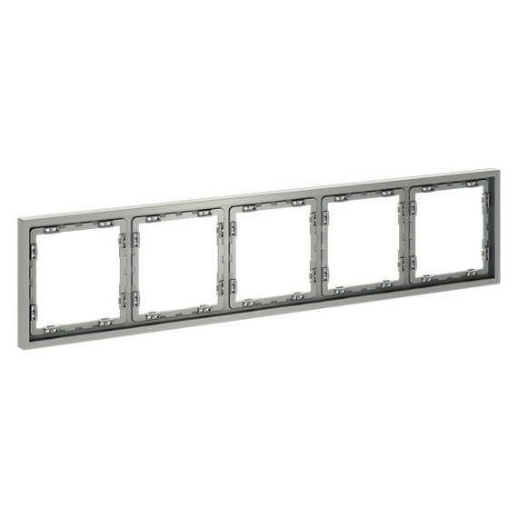 Рамка пластиковая VOLTUM S70 на 5 постов, (сталь), изображение 2