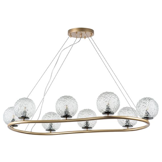 815283 Люстра BARI 8х10W(led) G9 ЗОЛОТО/ЧЕРНЫЙ МАТОВЫЙ