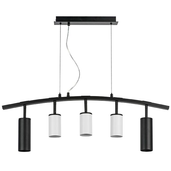 LR735872363 Люстра RULLO 5х50W GU10 ЧЕРНЫЙ/БЕЛЫЙ (571735+214436-3+214487-2)