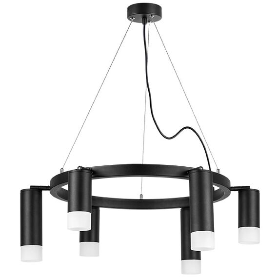 LR0163738731 Люстра RULLO 6х50W GU10 ЧЕРНЫЙ (571016+214437-3+214487-3+202431-6)